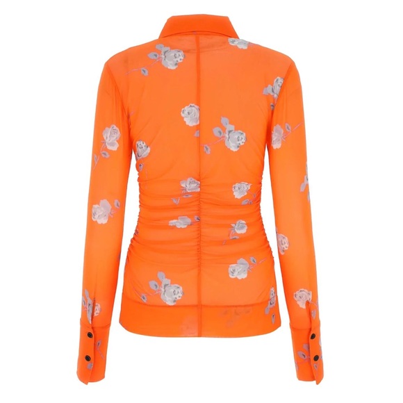 Ganni- Floral printed ruched shirt - Picture 2 of 3